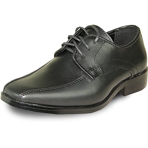 Image of VANGELO Men Dress Shoe TAB and Tux Oxford Formal Tuxedo for Prom Wedding Uniform Medium and Wide Width Black Grey Ivory White Patent