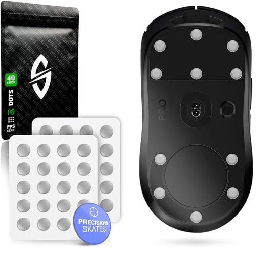 SensoryBoost FPS (d) Dot Skates – Patins PTFE universels x40, Ø 6,5 mm