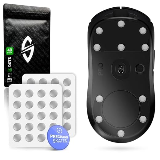SensoryBoost FPS (d) Dot-Skates (PTFE) Universelle Mausfüße für maximale Kontrolle & präzises Gleiten auf Stoff & Glas Mauspads (40 Stück Ø 6,5 mm) Abgerundet, leise & langlebig | Premium Glides