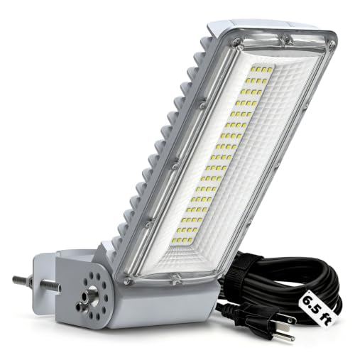 Jashugg 50W LED Flood Light, 7000LM 5000K Street Light with 6.5ft Plug Cord by Jashugg - Used condition - US$30.73