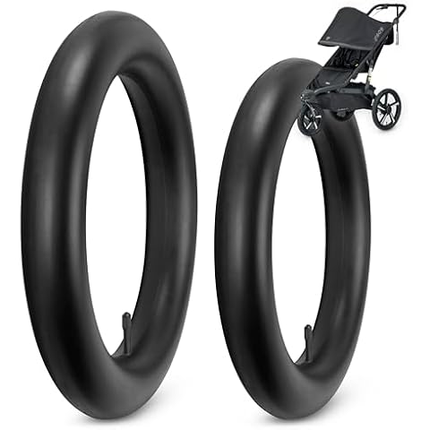 BOB Stroller Front & Rear Tire Tube Replacement for Inner Tubes for BOB Jogging Strollers [12.5" and 16"] 2-Pack - Wayfinder, Alterrain, Revolution Flex/Pro/SE, Strides, Ironman & All Duallie Joggers Cover