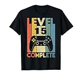 Photo Gallery 15 anni compleanno maschio ragazza uomo regalo level 15 maglietta Photo Gallery 15 anni compleanno maschio ragazza uomo regalo level 15 maglietta