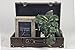 FZXCMY Vintage Suitcase Covered Decorative Trunk Antique-Style Wood Chests, Perfect for Weddings and Keepsakes