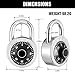 CALIDSUP Combination Padlock 1 Pack, 50 mm (2