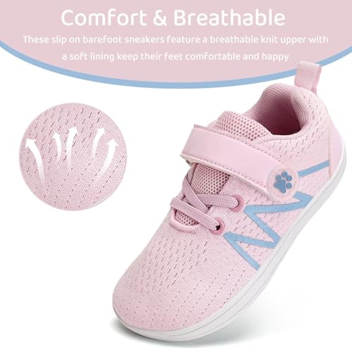 WateLves Toddler Little Kid Wide Barefoot Shoes Boys Girls Minimalist Sneakers Breathable Lightweight Walking Shoes Fit Naturally Zero Drop Sole2