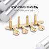 Vintage Open Back Mandolin Tuners, 1:14 Gear Ratio Chrome Plated Machine Heads with 2.5cm Button Spacing for Precise Tuning