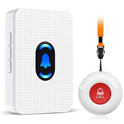 Daytech Caregiver Pager Wireless Call Button for Elderly Call Bell