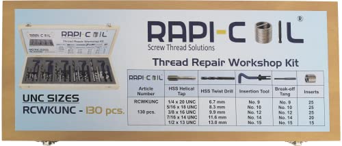 Image of UNC Thread Repair Kit Stainless Steel 304 High-Speed Steel M2 (5 in 1 UNC KIT)