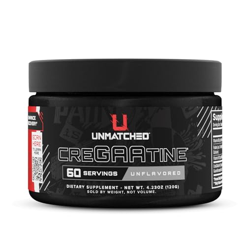 Unmatched CreGAAtine Optimized Creatine | Creatine Monohydrate + GAA (Guanidinoacetic Acid) | Muscle Build Strength Recovery | 60 Servings (Unflavored)