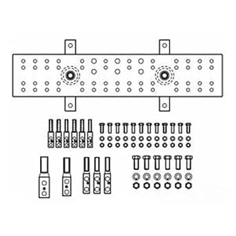 Chatsworth 40158-012 Busbar Assembly with Lug Kit, TMGB Pattern, 4 × 12 × 0.25 in