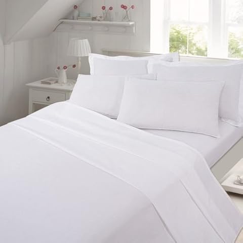 LAWRANCE CAPRINO Brushed Cotton Flannelette (WHITE, PILLOW CASES) Cover