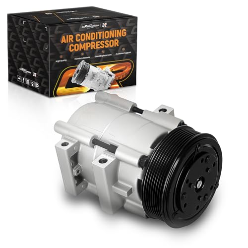 maXpeedingrods A/C Compressor with 8-Groove Pulley for Ford F-150 F-250 F-350 F-450 F-550 Super Duty 1999-2007, for Ford Excursion Lincoln Blackwood, Replaces 19192389