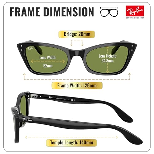 Image of Ray-Ban RB2299 LADY BURBANK Cat Eye Shaped Sunglasses for Women with Official RAYBAN Eyewear Kit