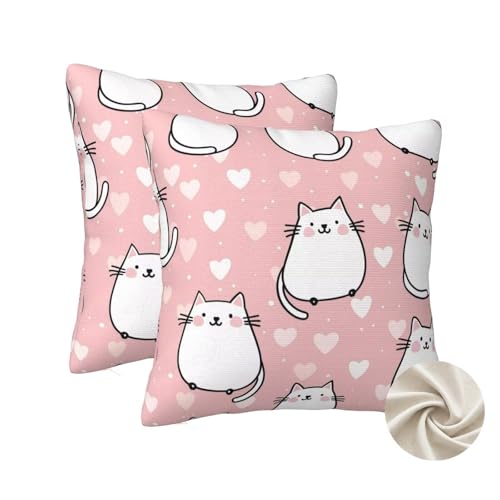 Housse coussin couleur rose 50x50 cm pour rénover vos vieux coussins - 2
