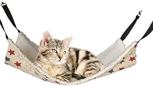 Hanging Cat Hammock Ferrets Too! Simply Attach to Chair / Cage / Tower Creates