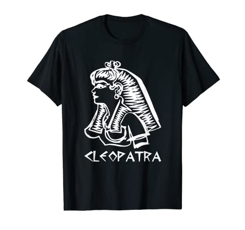 Cleopatra - Maglietta con scritta "Ancient Egypto", motivo: righello egiziano Maglietta