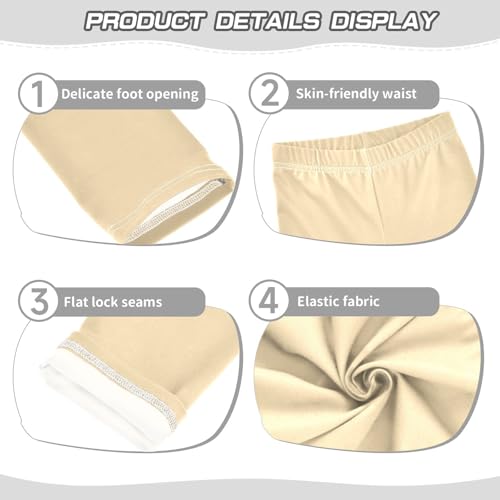 CHIFIGNO Medium Purple Leggings for Girls, Durable Quality, Sizes 4T, Suitable for Everyday and Outdoor Use3