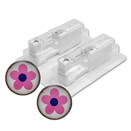 1 paia di Studex medica orecchini fiore rosa