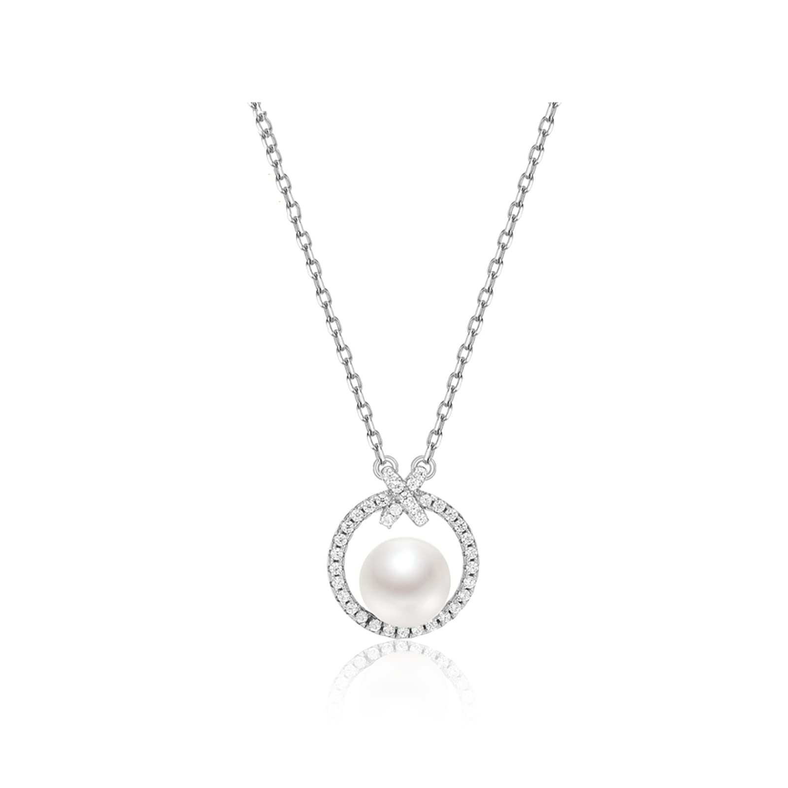 Collier perle d'eau douce S925 pendentif original cadeau idéal pour femme - 7