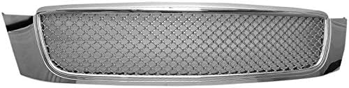 Grille Compatible With 2000-2005 CADILLAC DEVILLE, Diamond mesh Style ABS Chrome by IKON MOTORSPORTS