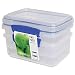  Sistema 1602 Klip It Collection Rectangle Food Storage Container, 33.8 Ounce (Set 2)