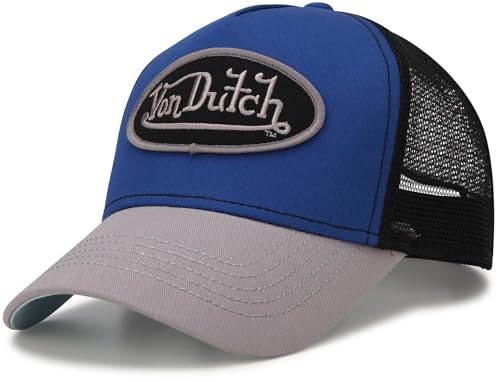 Von Dutch Unisex Trucker Hat, Colorblock, Curved Bill, Snapback