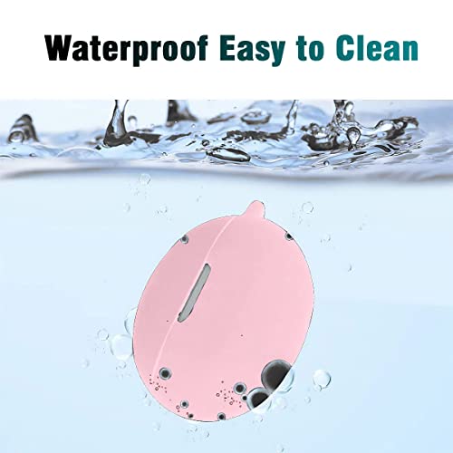 Image of KACA Protective Shockproof Silicone Cover Case with Buckle Compatible with Huawei Freebuds 4i (Pink)