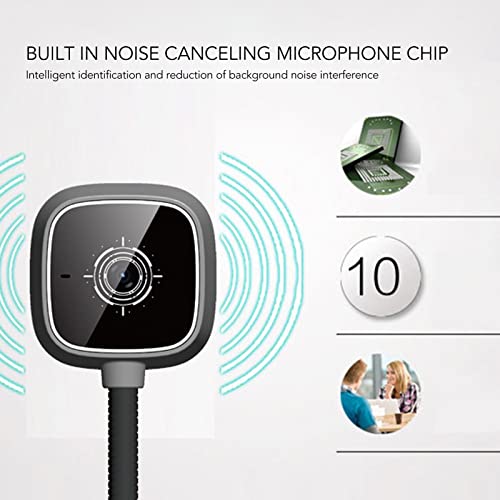 Web Camera, USB PC Computer HD Webcam with Microphone, Noise Reduction, 360 Degree Adjustable Angle, Plug and Play - Image 2