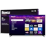 Roku Smart TV 2025 – 55-Inch Pro Series, Mini-LED TV – RokuTV with Backlit Voice Remote Pro – Flat Screen 4K QLED Television with 120Hz Refresh Rate & Dolby Vision IQ, Live News, Sports, Entertainment