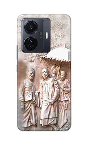 Image of Printed Hard Back Cover Case for Vivo iQOO Z6 Pro 5G | Vivo T1 Pro 5G | Vivo S15e Back Cover (Sai Baba) -1803