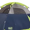 Coleman Sundome Camping Tent with Rainfly, 2/3/4/6 Person Tent Sets Up in 10 Mins, Weatherproof Shelter for Camping, Festivals, Backyard, Sleepovers, More