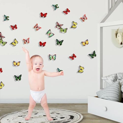 Image of The Butterfly 3D Night Lamp Comes with 3D Illusion Design Suitable for Drawing Room, Lobby.