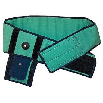 Fire-Resistant Back Support, Green, XL