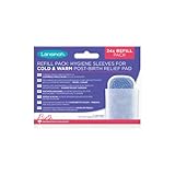 Fieltro suave e impermeable Lansinoh Fundas Desechables Para La Compresa Frío Calor Dolor Posparto, color Blanco