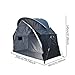rockible Backpacking Tent Oxford Cloth Lightweight Compact Windproof Outdoor Equipment 1 Person Tent for Hiking Hunting Mountaineering, Black