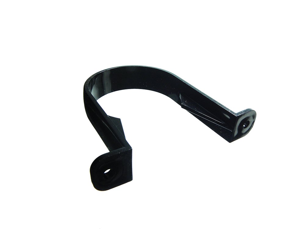 (Lot de 4) Tuyau de descente Clip Supports de fixation Noir 68 mm pour la prise en charge et d'etancheite