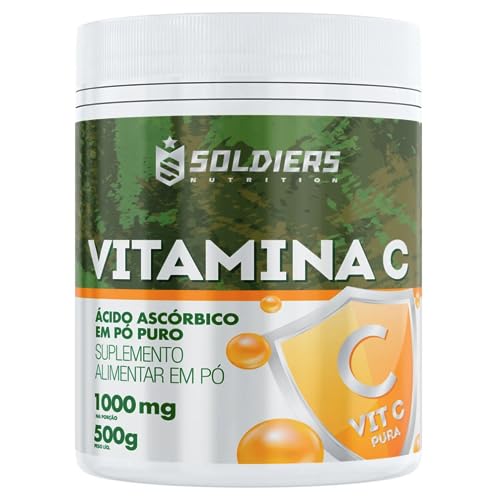 Vitamina C - Ácido Ascóbico 500g - 100% Puro Importado - Soldiers Nutrition