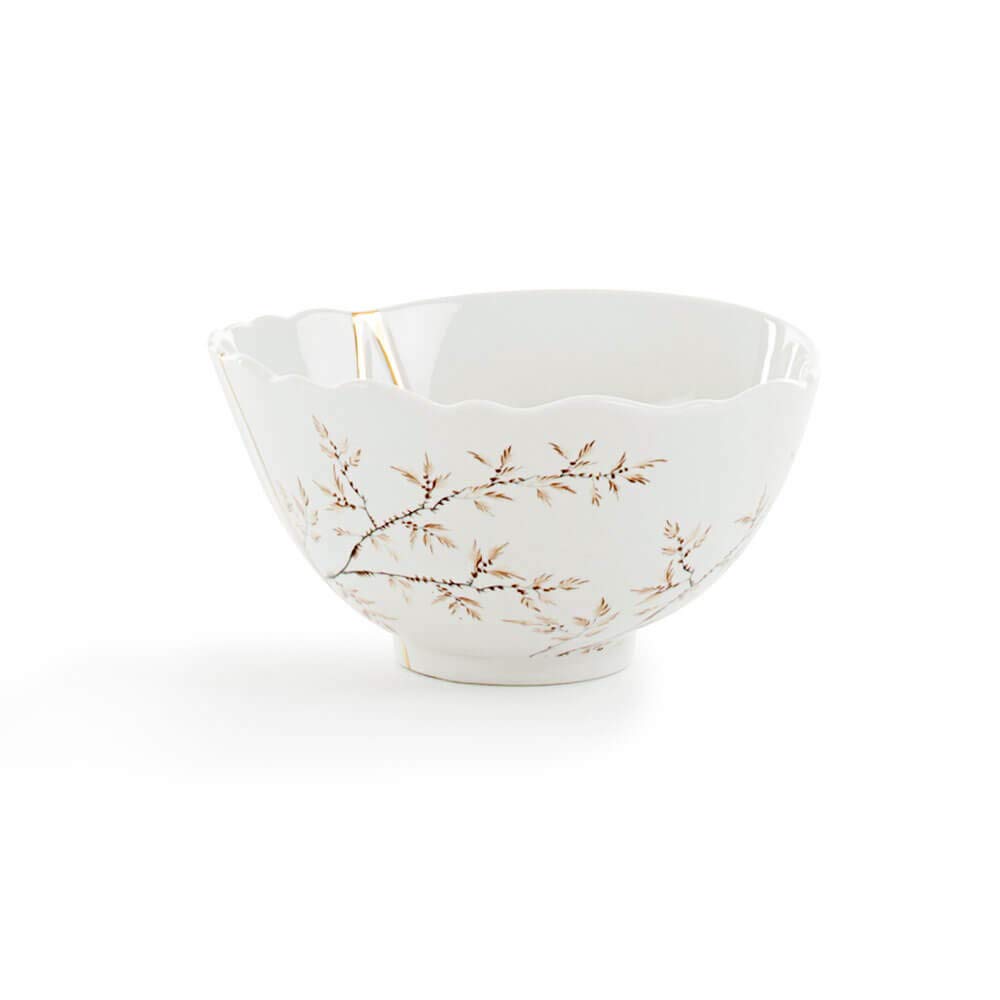 Seletti Kintsugi Ciotola in porcellana e oro 24 carati mod. 1 | Bowl Kintsugi Seletti in Porcellana e Oro – Design MarcantonioLa bowl Kintsugi di Seletti, disegnata da Marcantonio, reinter