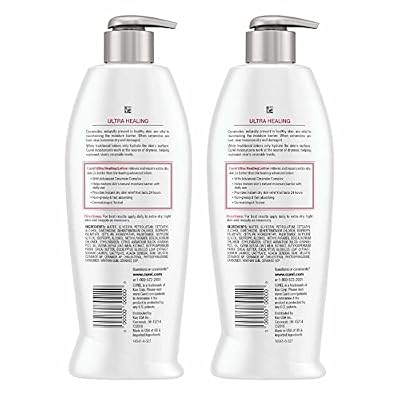 Curel Ultra Healing Intensive Moisturizer, 20 Ounce Body Lotion, with Advanced Ceramide Complex and Extra-strength Hydrating Agents, for Extra-Dry, Tight Skin (2 Pack)