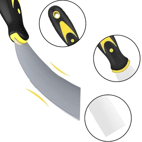 Jimkply 4-teiliges Spachtelmesser-Set, 1,5-5 Zoll breite Metallschaber für Tapeten, Abziehbilder, Trockenbau und Gips, Robuste Malerwerkzeuge für Reparatur, Schaben und Auftragen