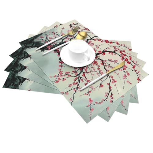 Sets de table lavables pour protéger des taches et de la chaleur lot 6