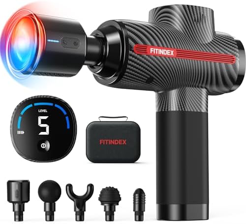 Muscle Massage Gun with Hot and Cold, FITINDEX Muscle Massager wi...