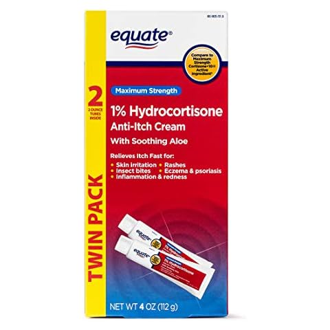 Equate TWINPACK 1% Hydrocortisone Anti-itch Cream Compare to Maximum Strength Cortisone Cover