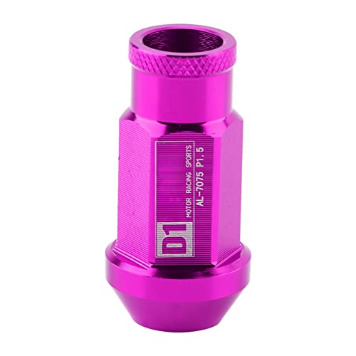 Pissente Racing Wheel Nut, Car Tyre Screws Racing Wheel Aluminium Nuts Car Tire Screw Wheel Nut Car Wheel Screws Racing Wheel Aluminium Nut With Light Weight High Strength (Purple)