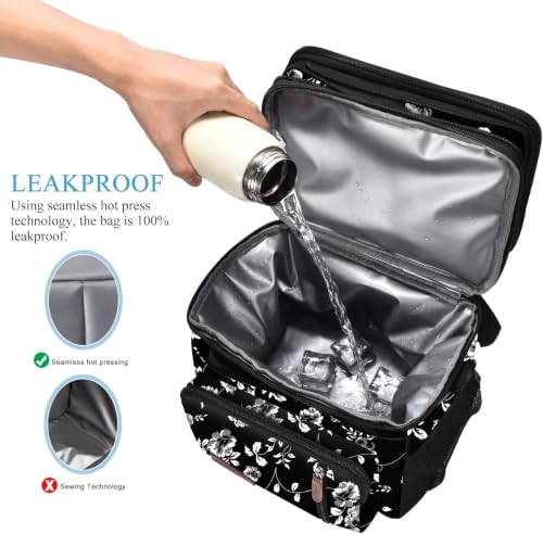 MIYCOO Lunch Bag for Women & Men, Expandable Double Deck Lunch Box, 15L by MIYCOO - Image 3