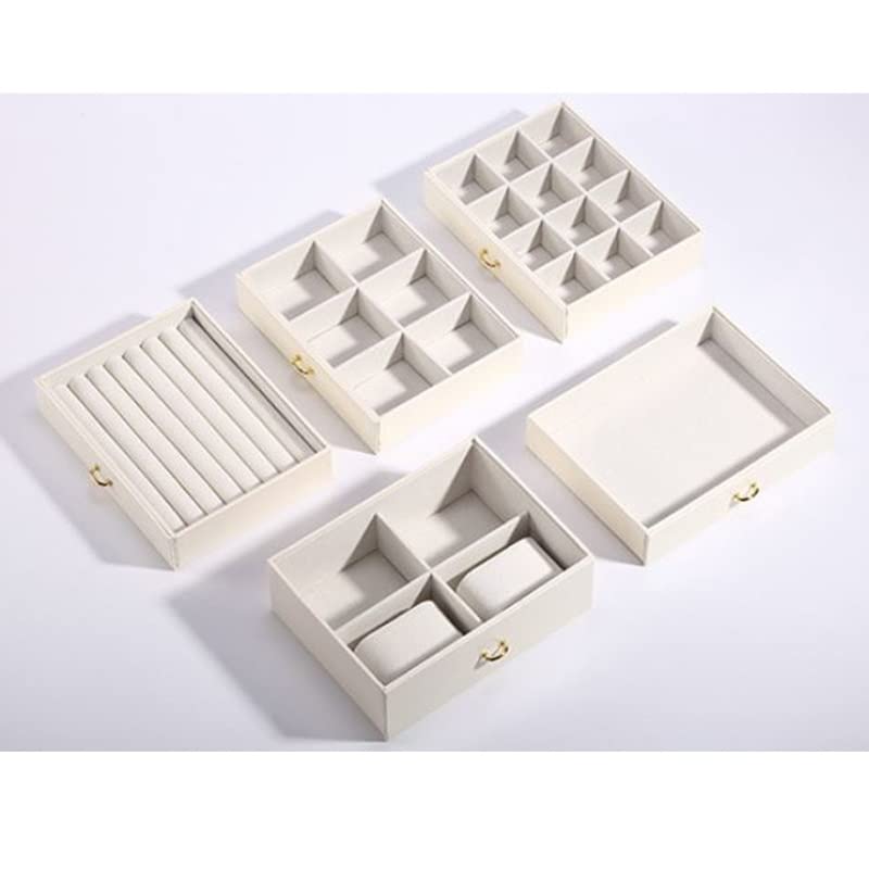 Boîte de rangement de bijoux double porte, un cadeau idéal en cuir PU