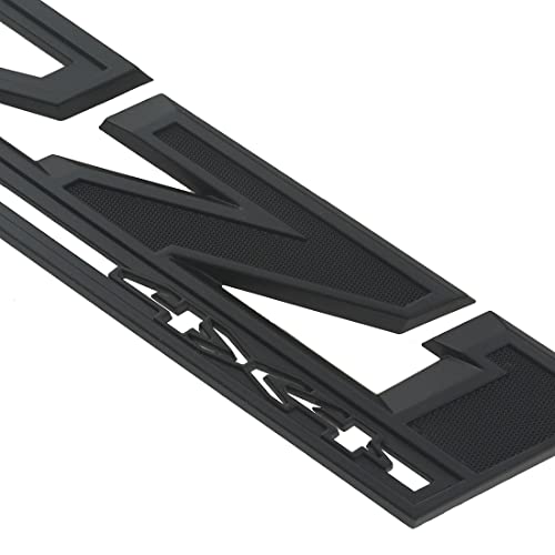Image of 2PCS 2019-2022 Z71 4x4 Fender Emblem 3D Badge OEM Nameplate Letter Logo Decals Sticker Replacement for Silverado 1500 2500hd 3500HD Genuine Parts (Matte Black)