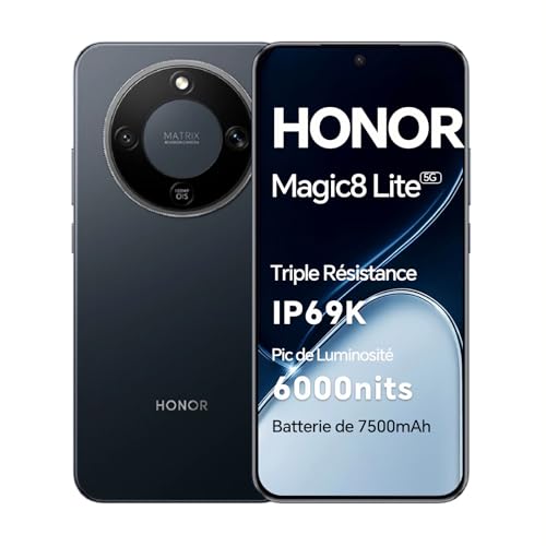 HONOR Magic8 Lite Smartphone, écran...