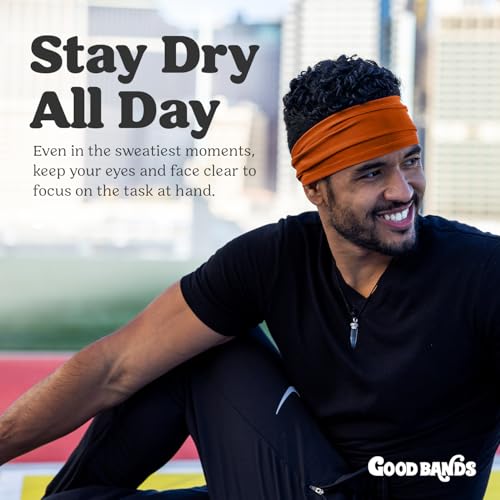 Image of Sweatband for Men and Women - Unisex Non Slip Headband that Wicks Moisture and Eliminates Excess Sweat - Durable & Long-Lasting - Running, Sports, Gym