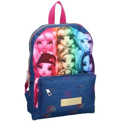 mybagstory - Backpack - Rainbow High - Children - School - Kindergarten - Nursery - Nursery - School Bag - Size 33 cm - Adjustable straps, Pink, S Cover